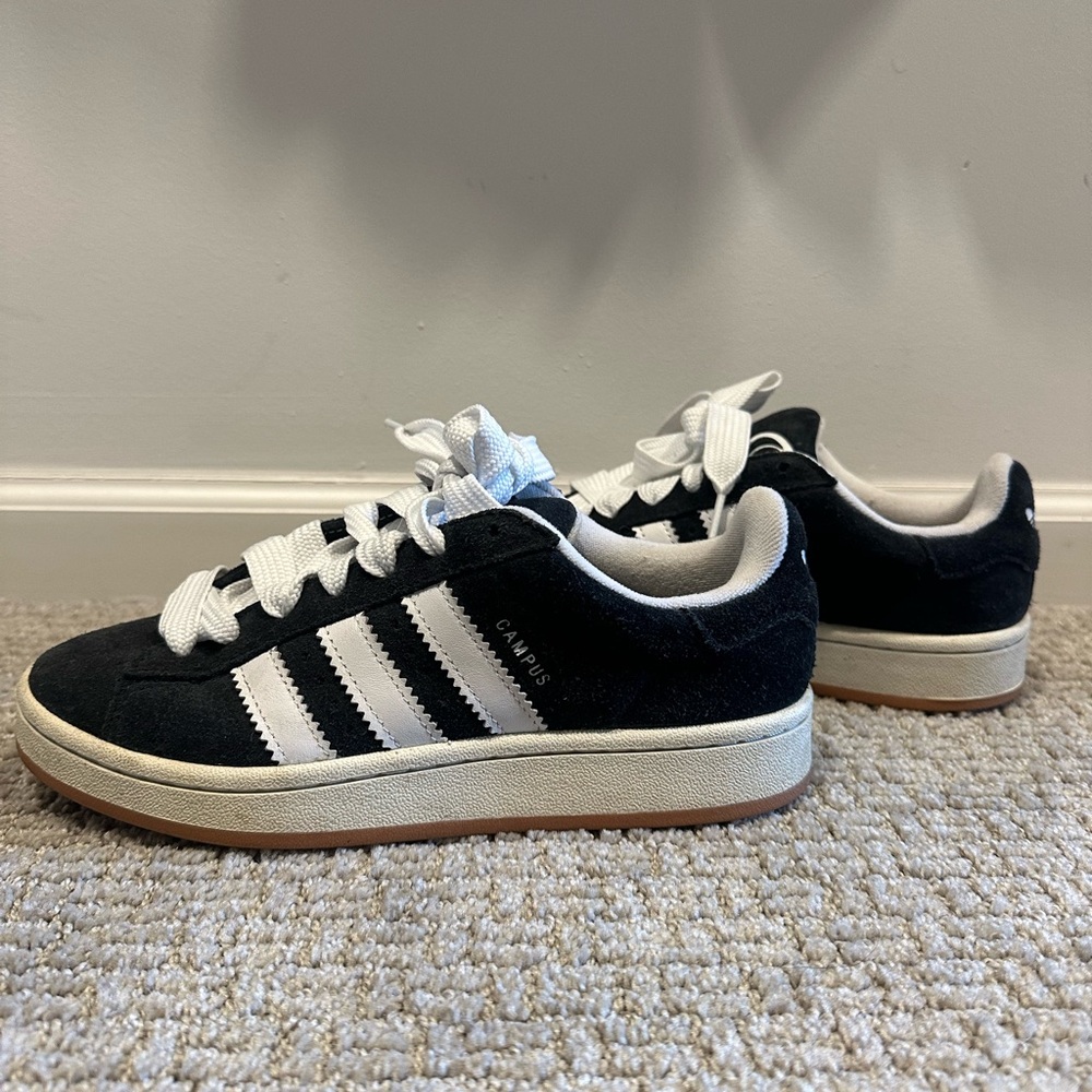 Adidas Black and White CAMPUS Sneakers